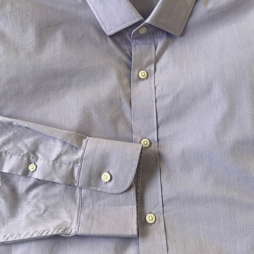 J Crew Slim Bowery Performance Mens Dress Shirt with Spread Collar Slim XL NWOT - Picture 3 of 5
